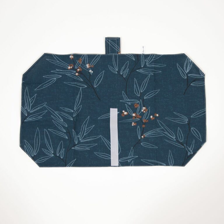 Pochette sandwich “Feuilles bleues”